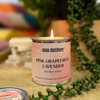 Pink Grapefruit Lavender Soy Wax Candle