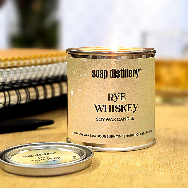 Rye Whiskey Soy Wax Candle