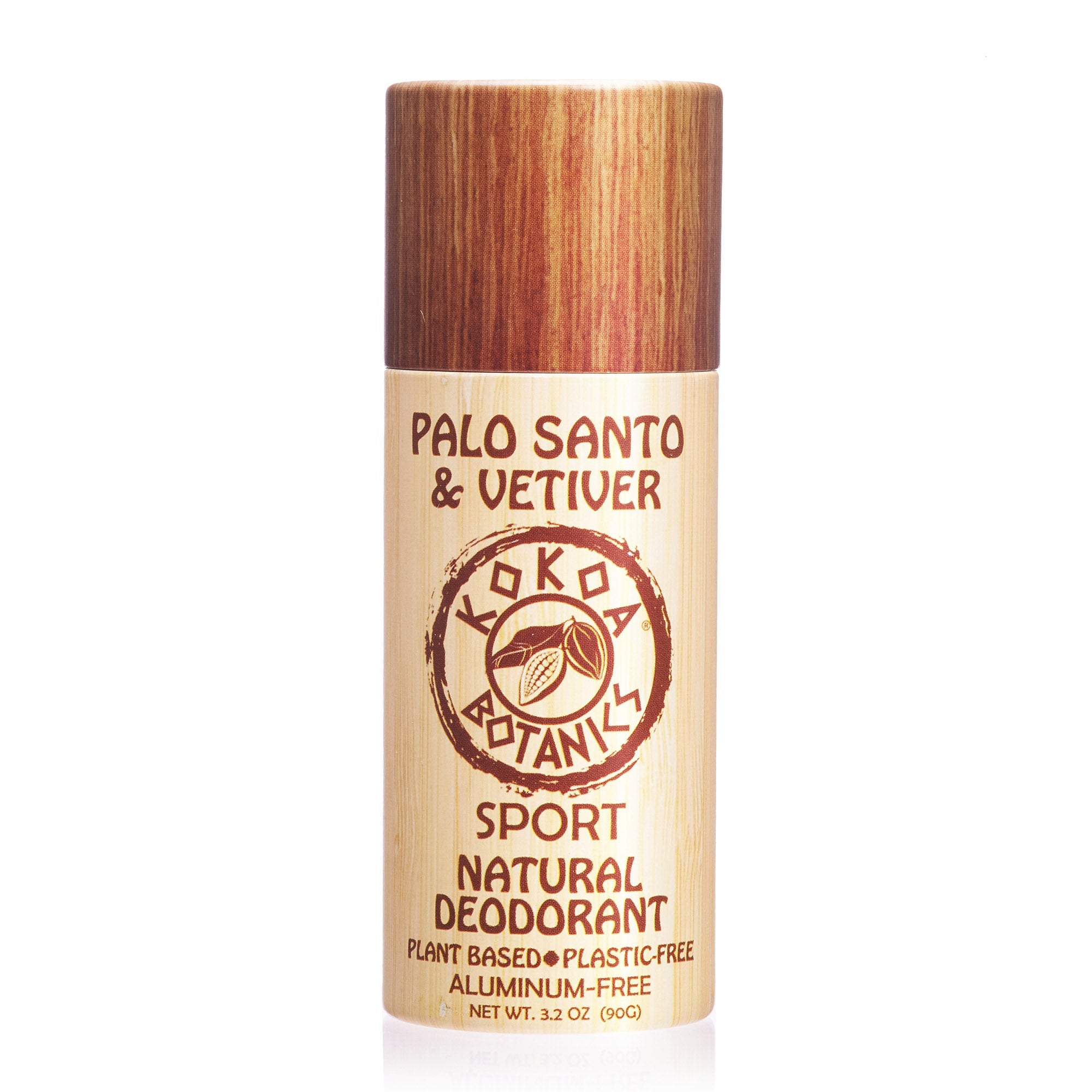 PALO SANTO & VETIVER - Natural Detox Deodorant - Sport - Plastic-Free - Aluminum-Free 3.2 oz