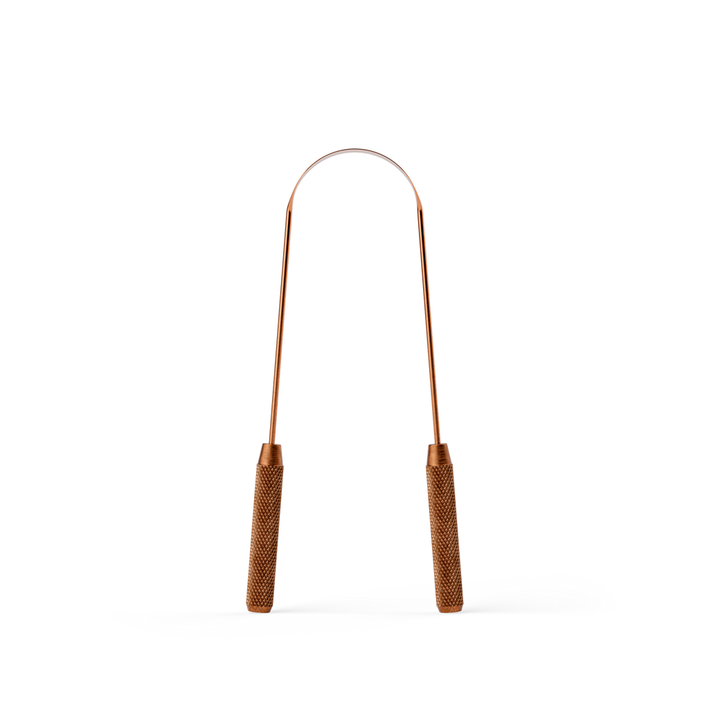 Copper Tongue Scraper +  Holder