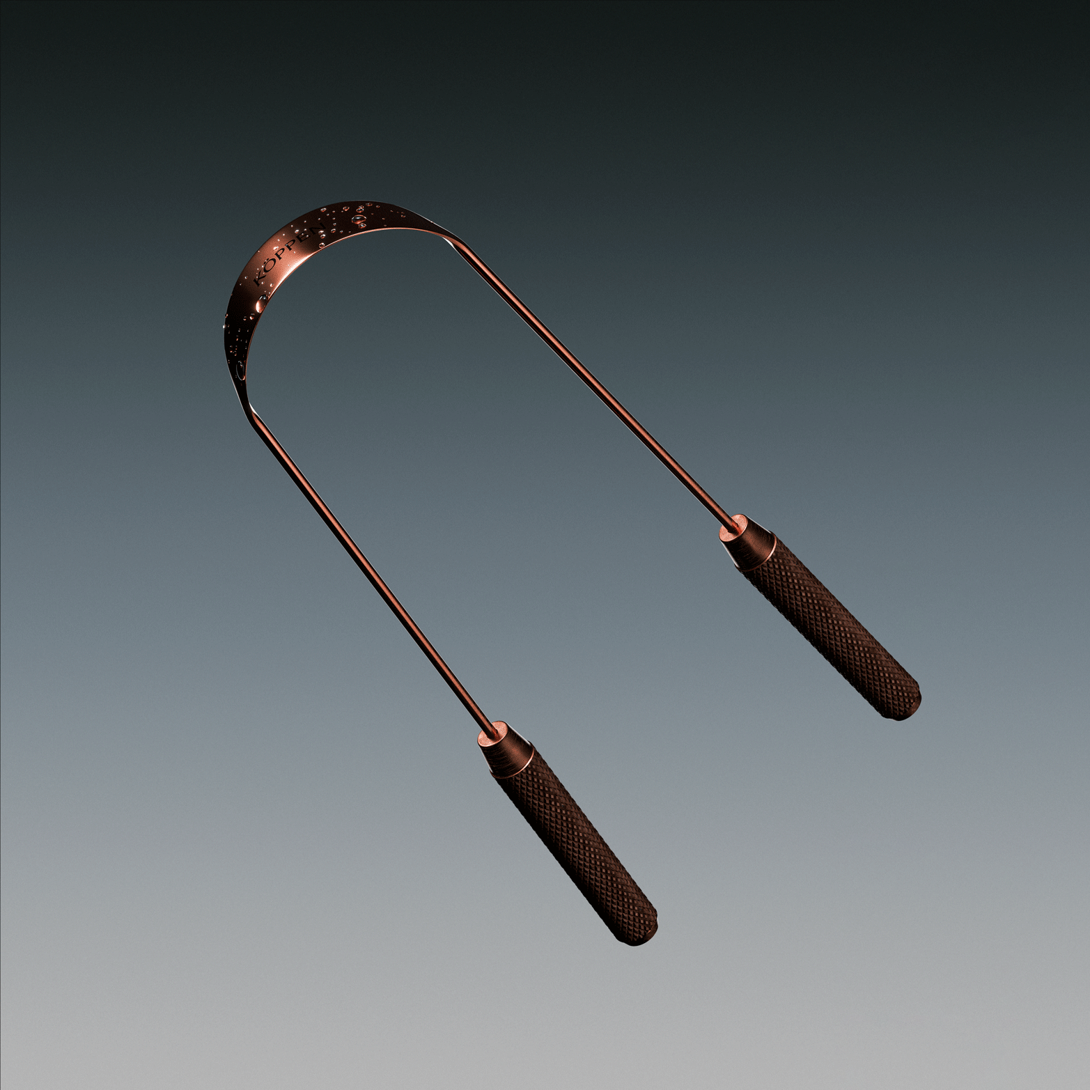 Copper Tongue Scraper +  Holder